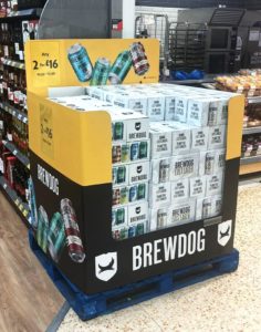 Brewdog Larger pallet display