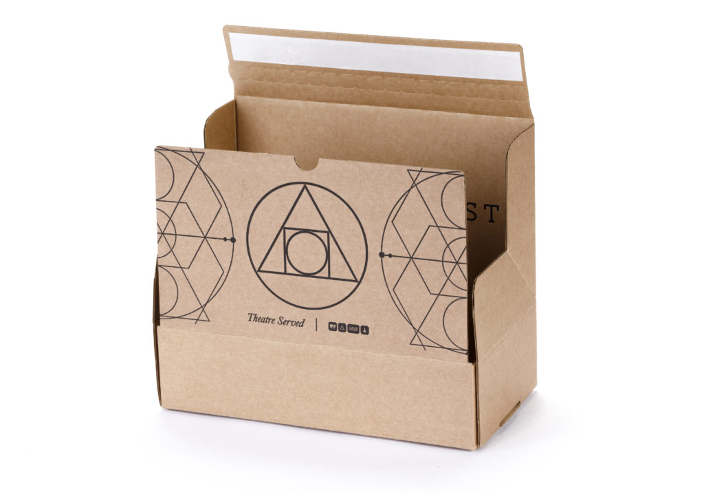 A seal and re-sealable e-commerce box with an extra inner fold to protect the product in transit