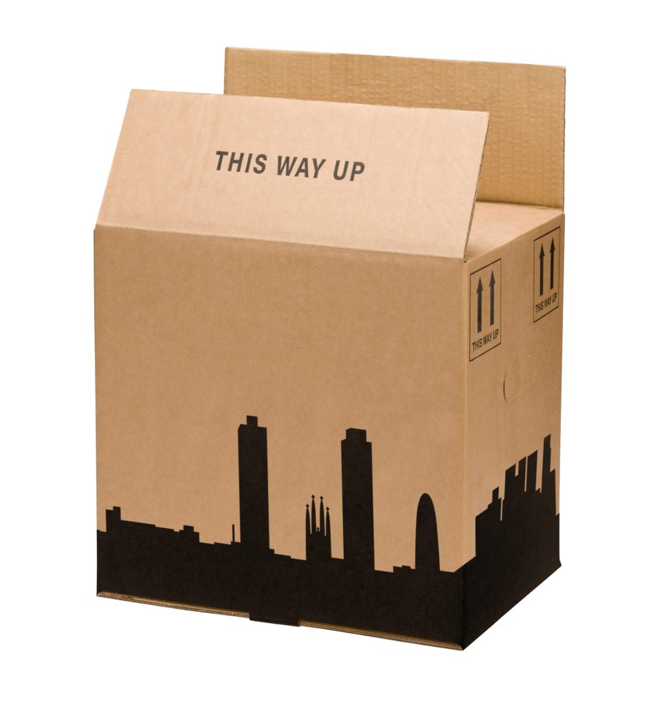 Cityscape, glue case box