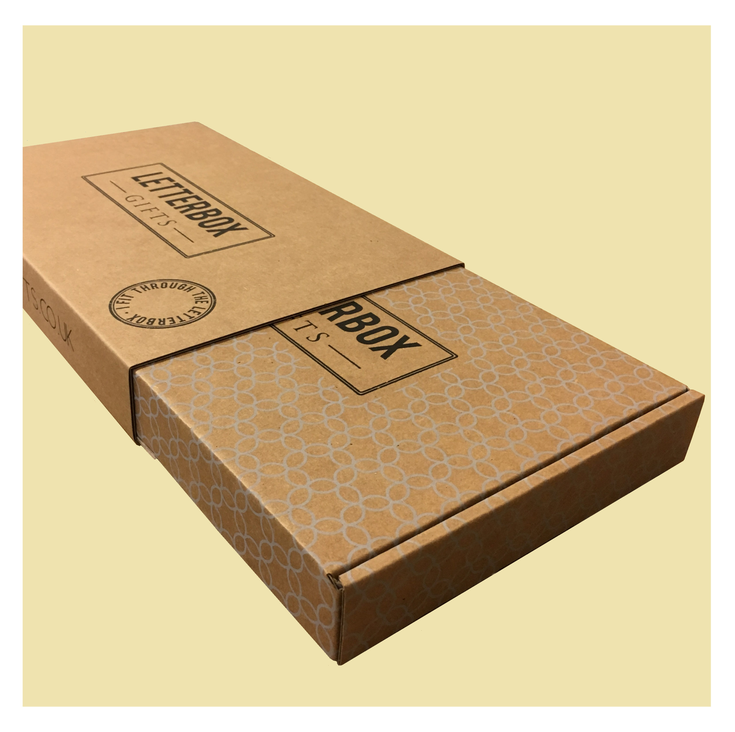 Open corrugated letterbox pack designed for flowers and small products